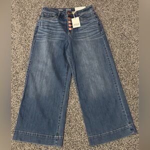 a.n.a Dark Blue Wide-Leg Jeans